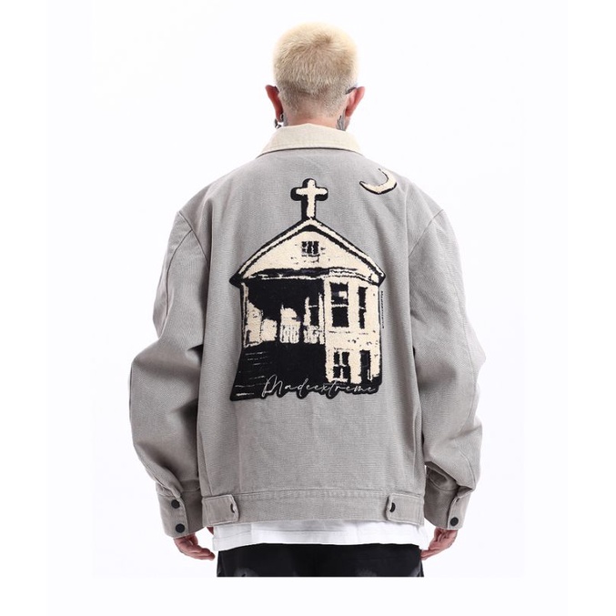 Áo khoác trucker BLACK AIR retro-vintage