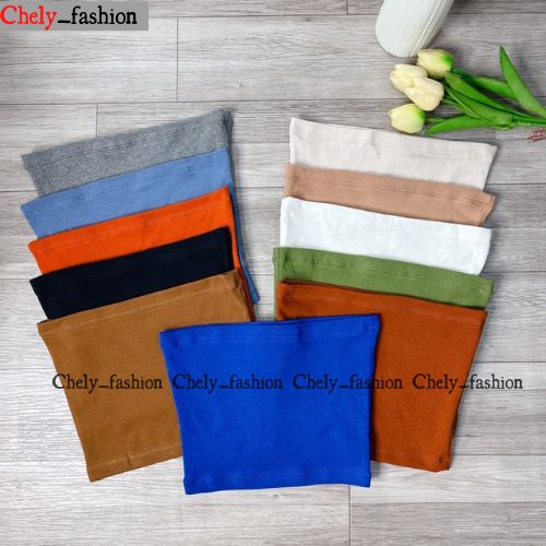 Áo  thun nữ , áo Croptop ỐNG KHÔNG DÂY Nữ Basic Thun Cotton Co Giãn 4 Chiều Không Mút Ngực - Chely_fashion