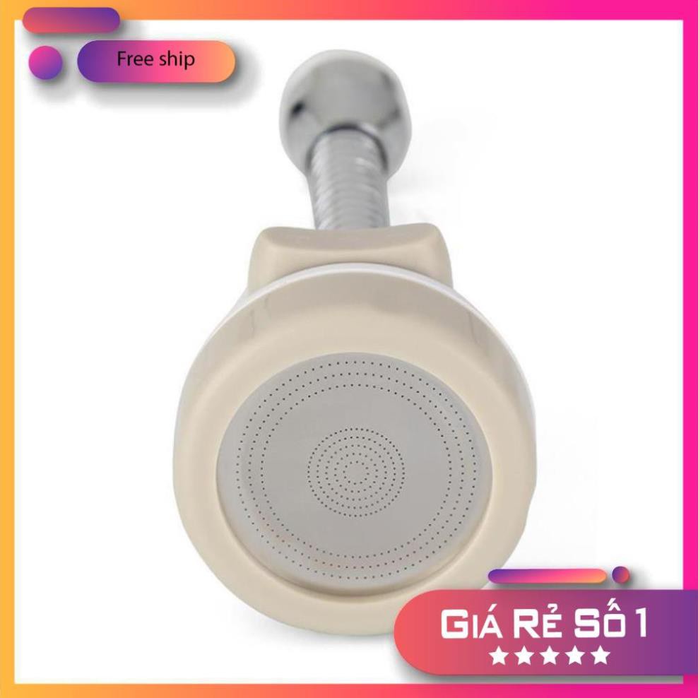 Vòi nước rửa bát nhựa inox dài tăng áp xoay 360 độ 3 chế độ
