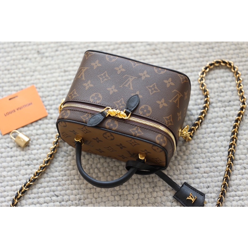 Túi quai xách LV Vanity bản super size 19cm da thật fullbox 2 lớp