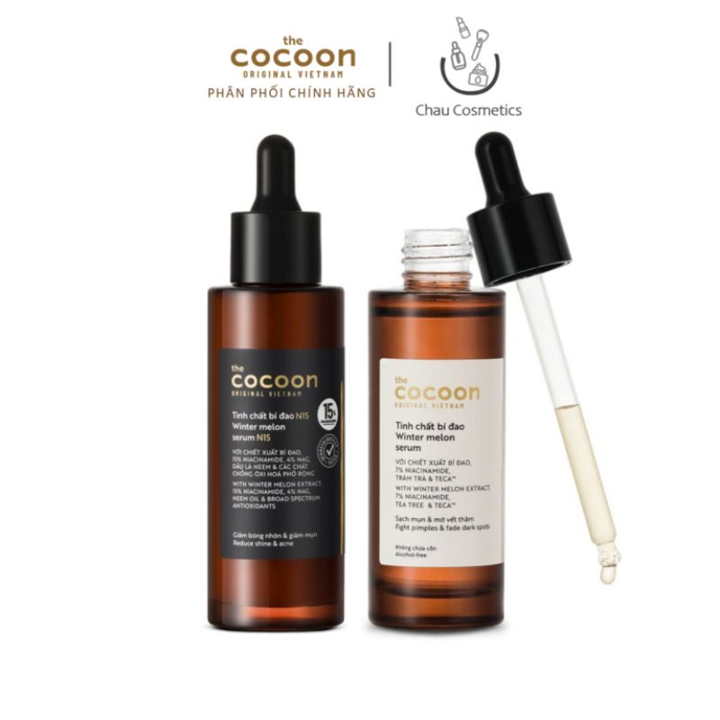 Serum Tinh chất bí đao Cocoon 7% Niacinamide Giảm mụn thâm 70ml