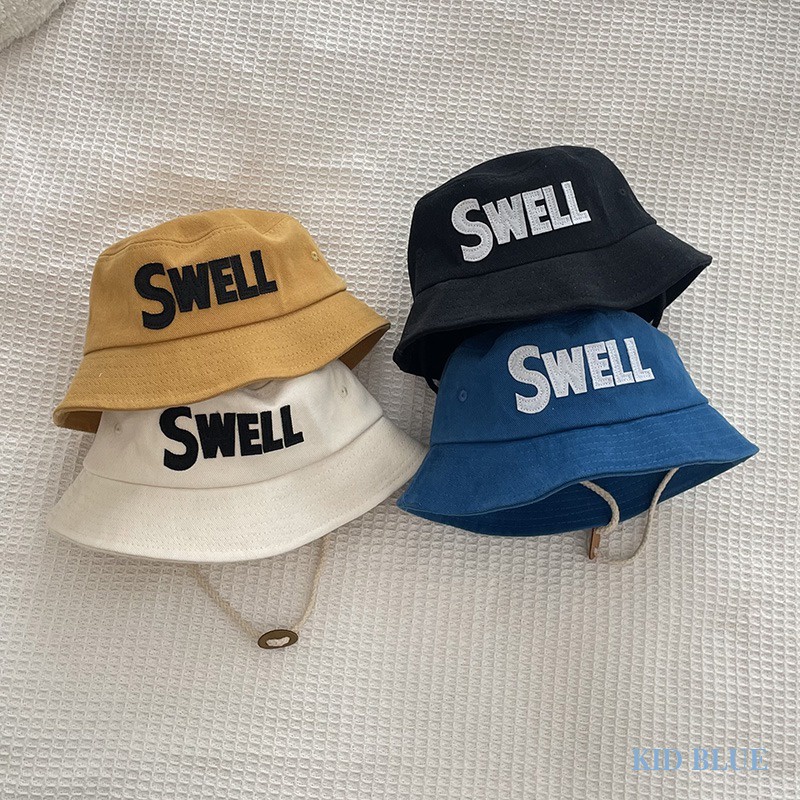 Mũ Bucket Thêu Chữ Thời Trang Năng Động Cho Bé