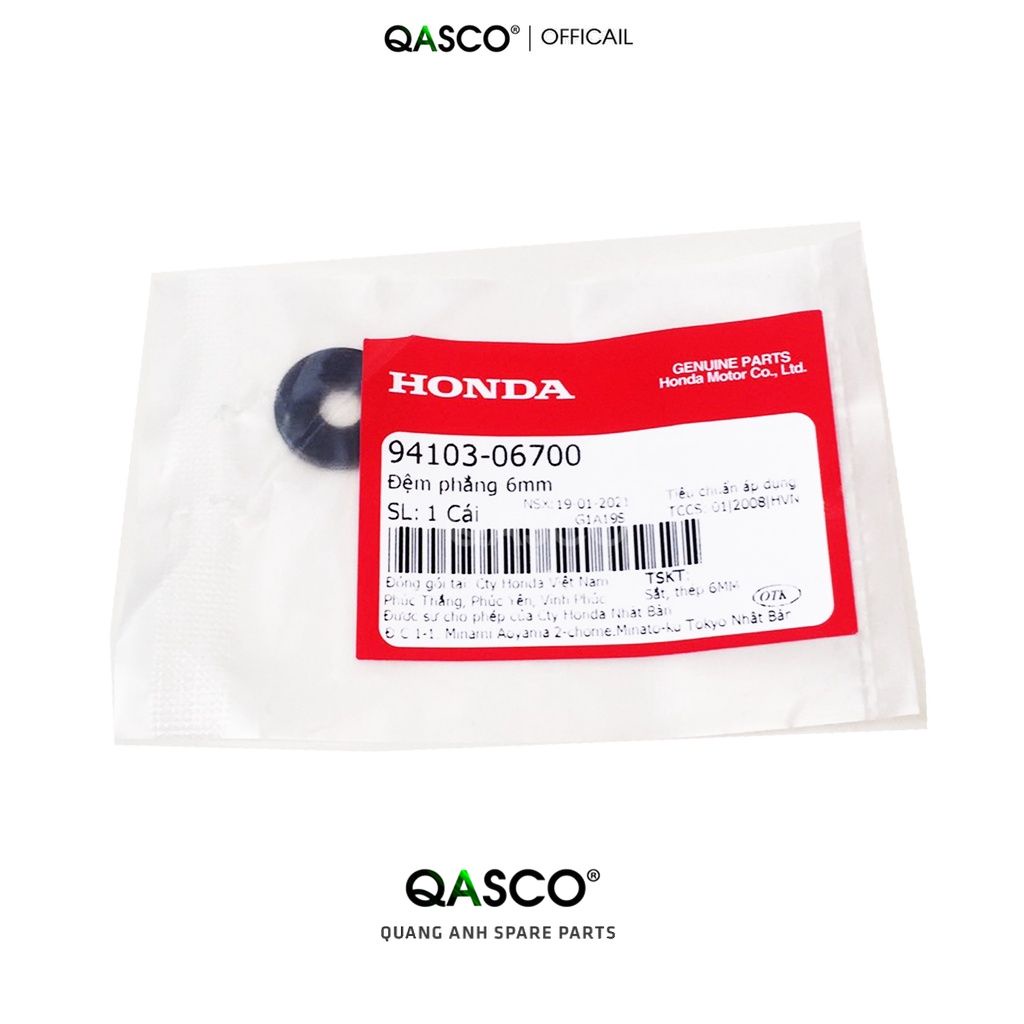 (9410306700)Đệm phẳng HONDA nhiều dòng xe 6mm (1534)