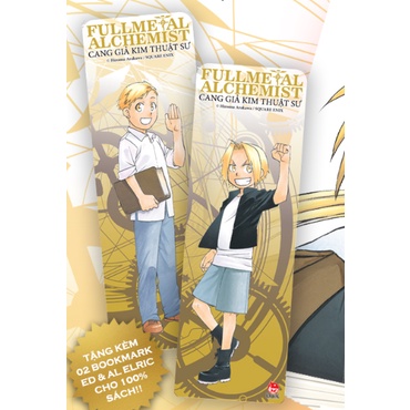 Combo 2 bookmark + Poster tặng kèm ống tube bảo vệ - 18 - Fullmetal Alchemist Cang giả kim thuật sư
