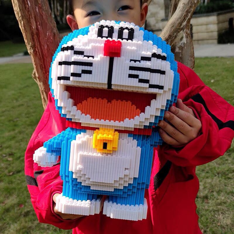 xếp hình nano 3d le.go doremon 38cm cỡ lớn đồ chơi nanoblock cho bé chuẩn mẫu