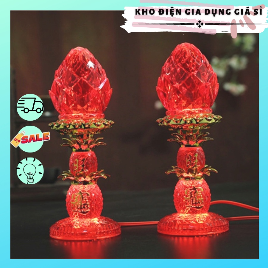 Đèn led thờ gia tiên thờ phật thờ thần tài đèn vượng tài tiết kiệm điện dây dài 1.5m (giá 1 đôi)