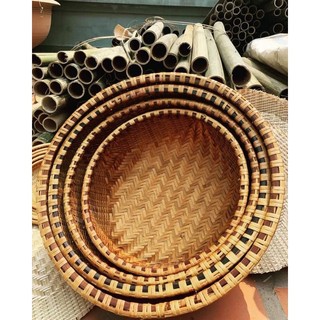 THÚNG MÂY TRE ĐAN TRANG TRÍ, ĐỰNG ĐỒ ĐỦ SIZE