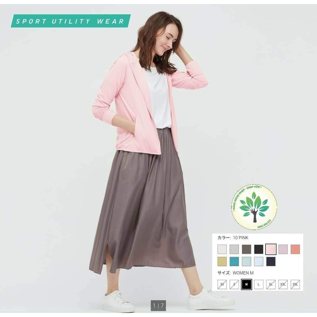 (100% Chính hãng) Áo chống nắng UNIQLO Nhật 100% chống tia UV lên đến 90%