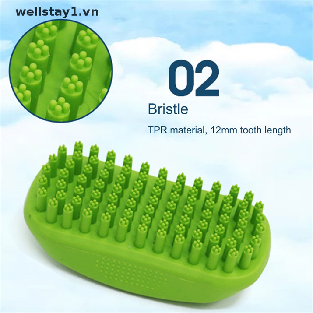 Găng Tay Cao Su Lược Chải Lông Tắm Cho Thú Cưng