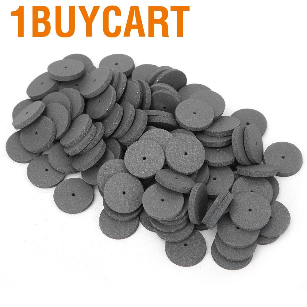 1buycart 100pcs Dental Laboratory Burs Abrasive Grinding Polishing Rubber Wheel Tool