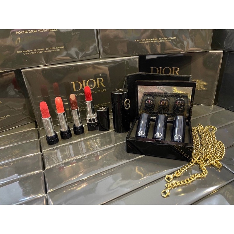 Set son Dior limited edition Christmas 2022 kèm túi clutch sành điệu 🖤
