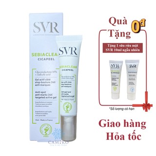 Gel làm giảm mụn dành cho da dễ bị mụn SVR Sebiaclear Cicapeel 15ml