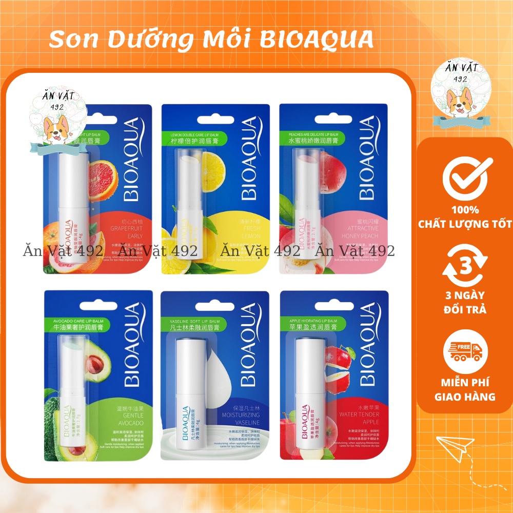 Son Dưỡng Môi BIOAQUA Dưỡng Ẩm Và Phục Hồi Đôi Môi - Ăn Vặt 492