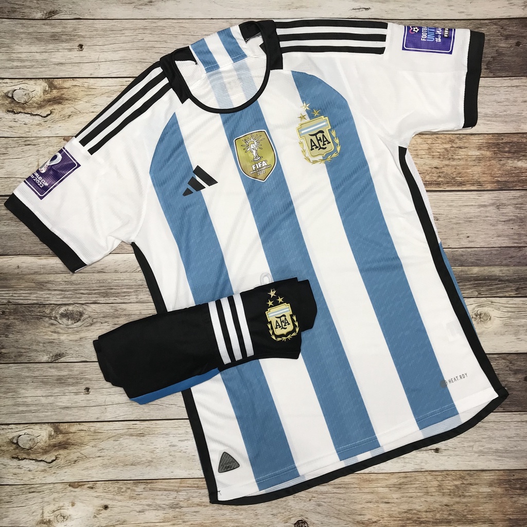 Áo bóng đá Đội Tuyển Argentina-MẪU Mới 2021-Chất Polyeste Thái Cao Cấp