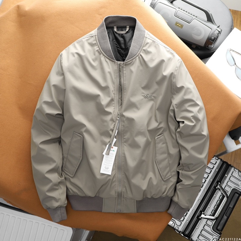 Áo Khoác Nam Bomber cá sấu La.cote dư xịn ,áo 3 lớp trần bông quả trám, áo chống nước ,chắn gió tốt - Hàng VNXK