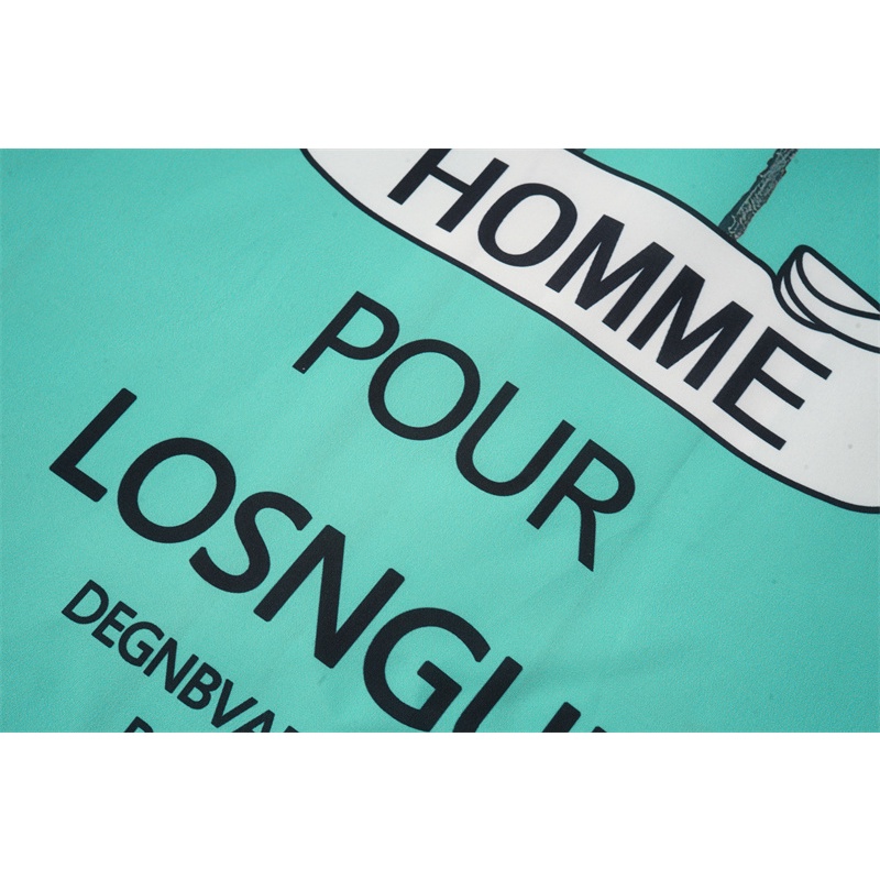 Maniee DE Viir Áo Sơ Mi Ngắn Tay In Chữ Màu Tương Phản Đường Phố Cao Cấp