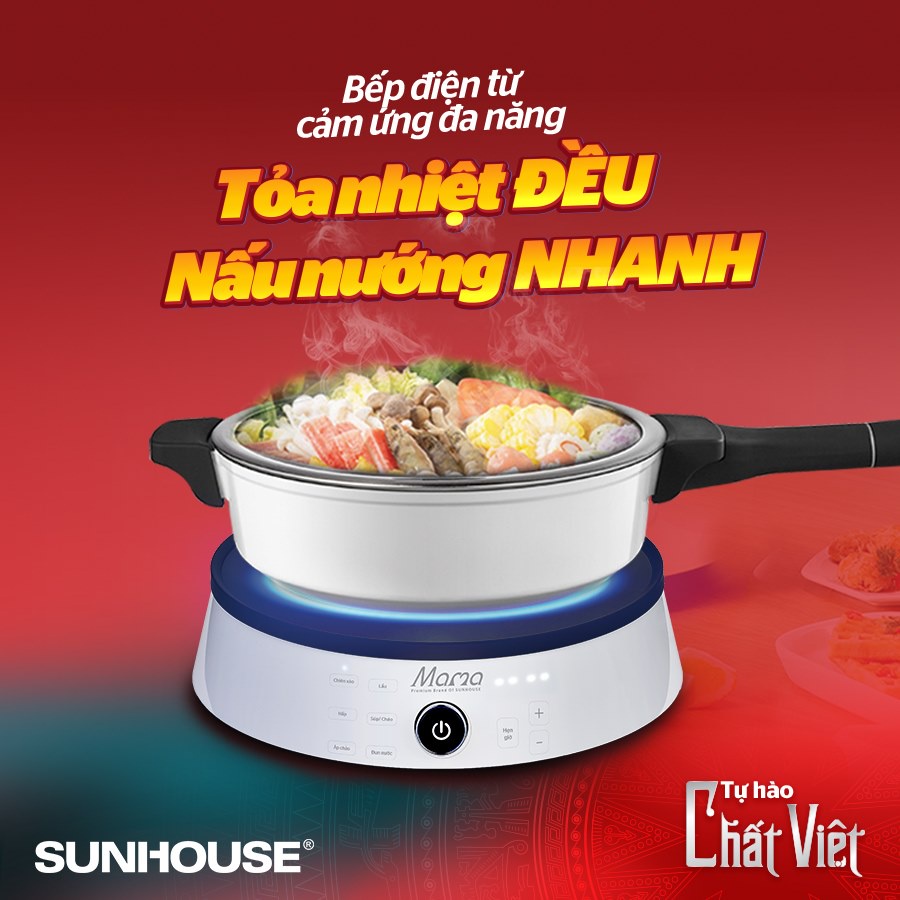 Bếp điện từ cảm ứng đa năng SUNHOUSE MAMA SHD6875