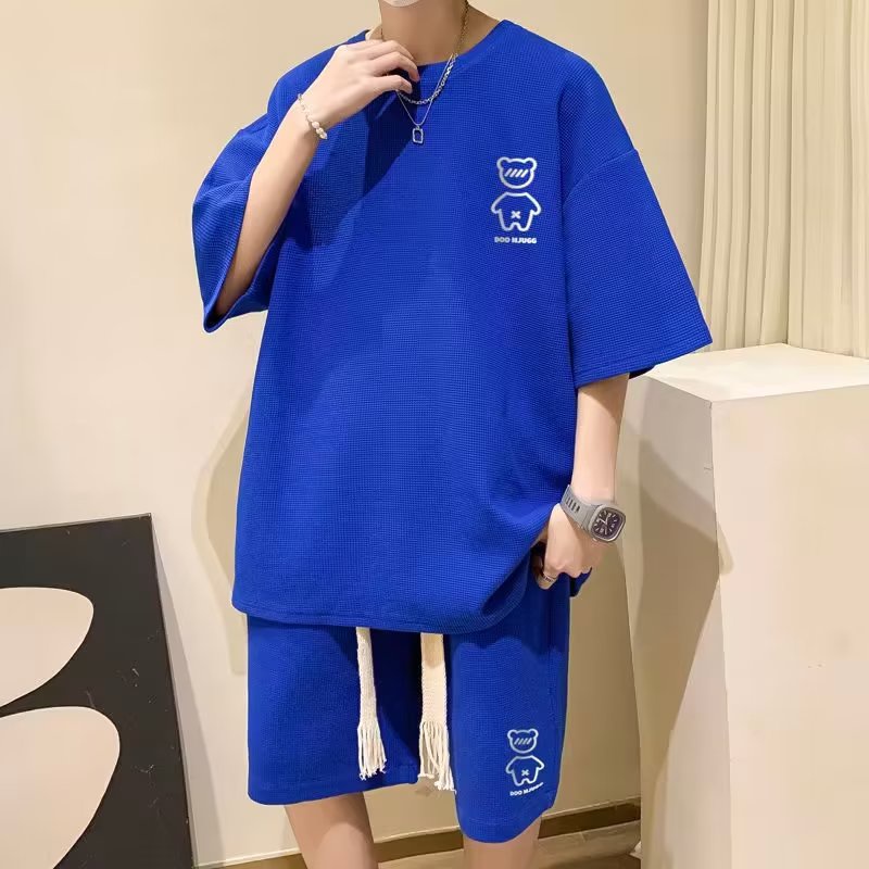 Set bộ thể thao nam Sọc thời trang đồ bộ thể thao nữ unisex from rộng đồ bộ nam mùa hè phong cách Hàn Quốc Set đồ nam