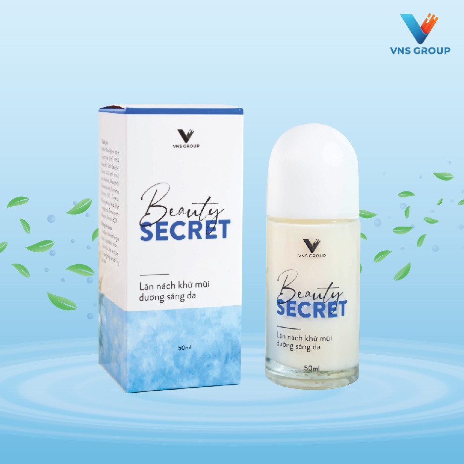 Lăn khử mùi cơ thể Beauty Secret VNS Group mờ thâm, dưỡng trắng da dưới cánh tay 50ml