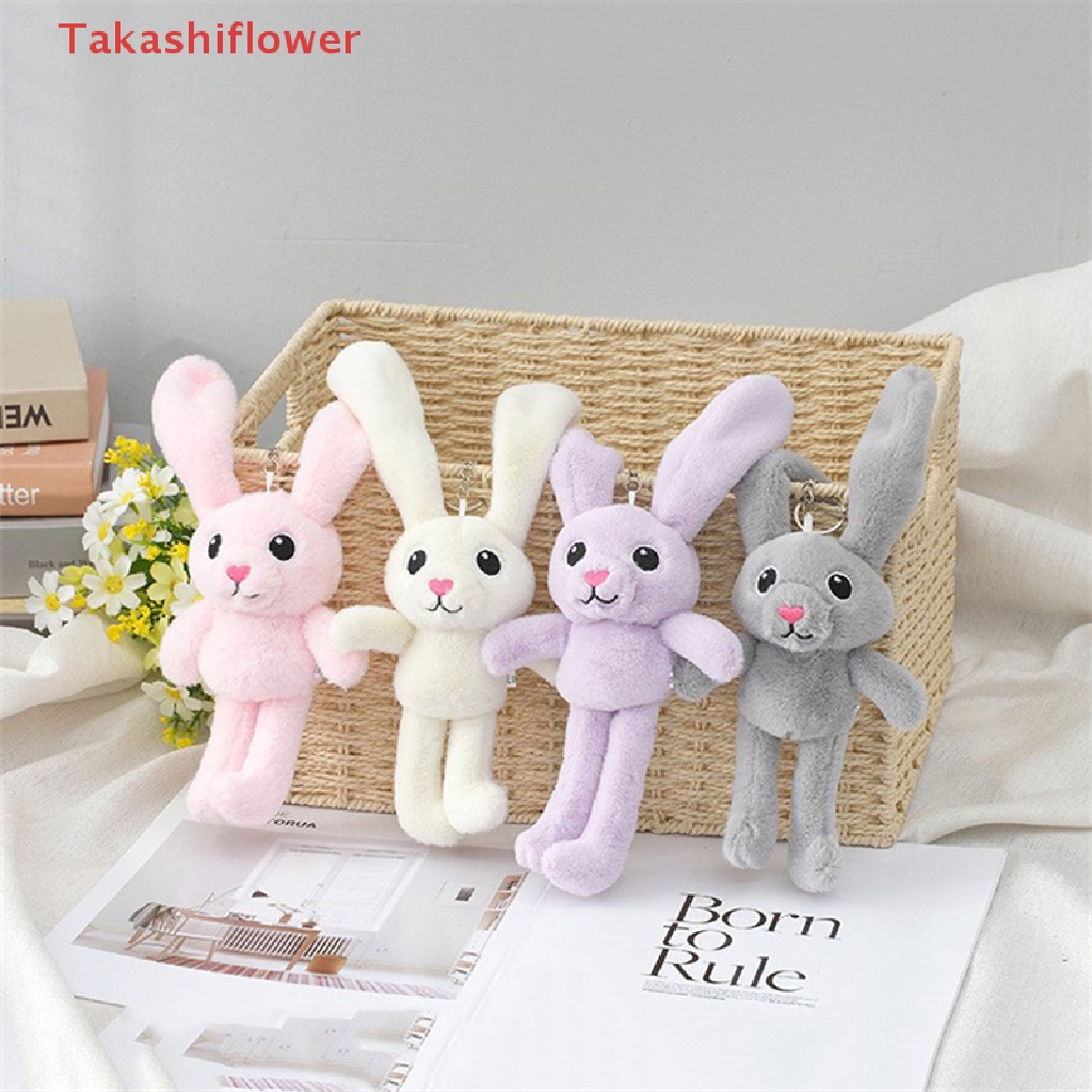 Móc Khóa Thỏ Nhồi Bông Mềm Mại Xinh Xắn