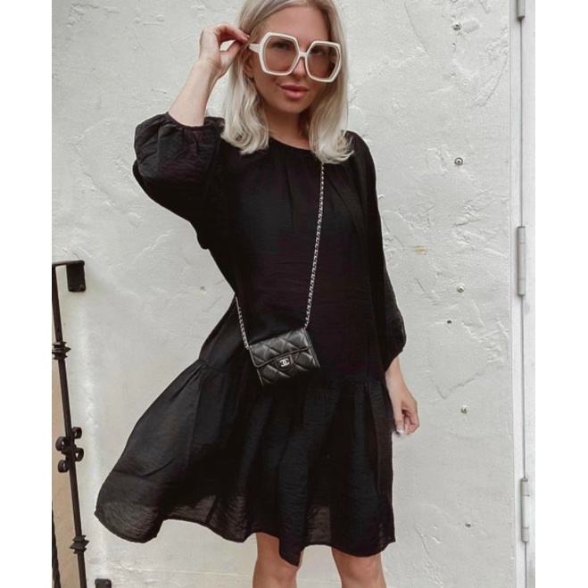 Túi đeo chéo mini dây logo sz12cm da thật cực chuẩn