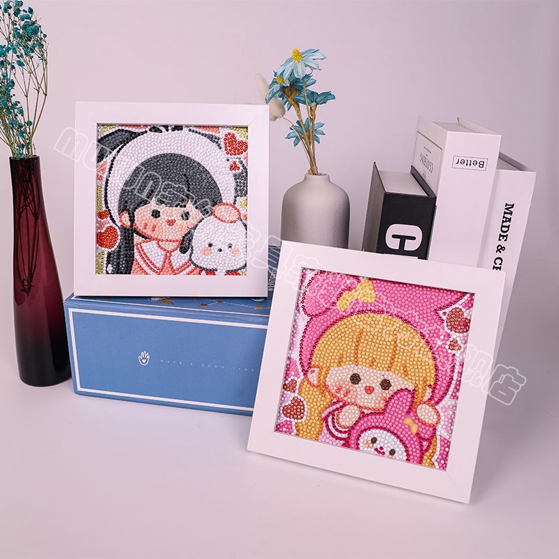 Sanrio Bộ Tranh Đính Đá Tự Làm / Quà Tặng Cho Bạn Gái Họa Tiết Hoạt Hình