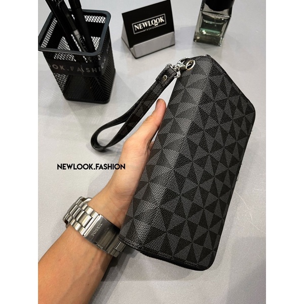 ★ VÍ DÀI CẦM TAY 2 TẦNG VỪA ĐIỆN THOẠI DA PU PHÙ HỢP NAM NỮ