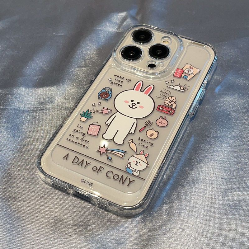 Ốp Điện Thoại Trong Suốt In Hình Gấu Thỏ Kenny Cho Iphone 11promax 14pro 11pro xsmax 8plus 14promax 13 12 11