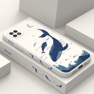 Ốp Điện Thoại Mềm In Hình Cá Voi Cho Samsung Galaxy A22 A12 4G 5G A02 A02S Sự Bảo Vệ