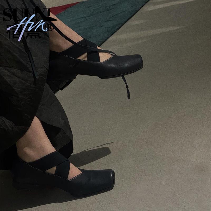 Giày Múa Ba Lê Mũi Vuông Đế Dày Phong Cách Mary Jane Cổ Điển Thời Trang Mới 2022