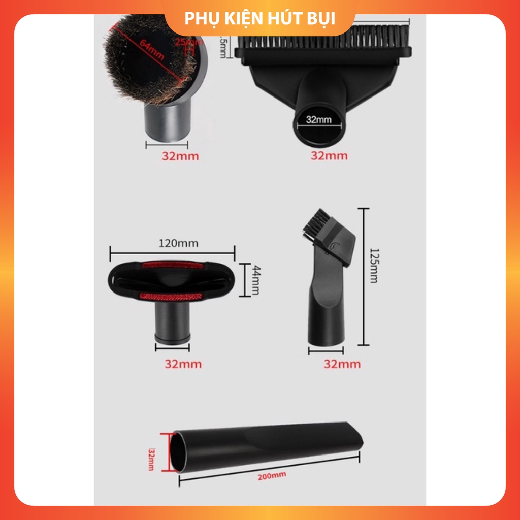 Bộ 5 Đầu Vòi Hút Bụi Philips Tiện Dụng Cho Máy Hút Bụi 32mm