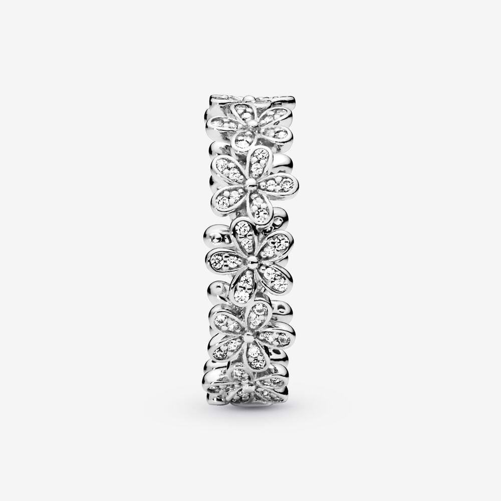 Nhẫn bạc nữ CDE Stone Attach Chrysanthemum Ring CDE8044SV - Bạc cao cấp S925 ALE