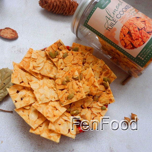 Bánh Ngói Hạnh Nhân FenFood Ăn Kiêng Dinh Dưỡng Cao Cấp, Hỗ Trợ Giảm Cân (100g - 500g)