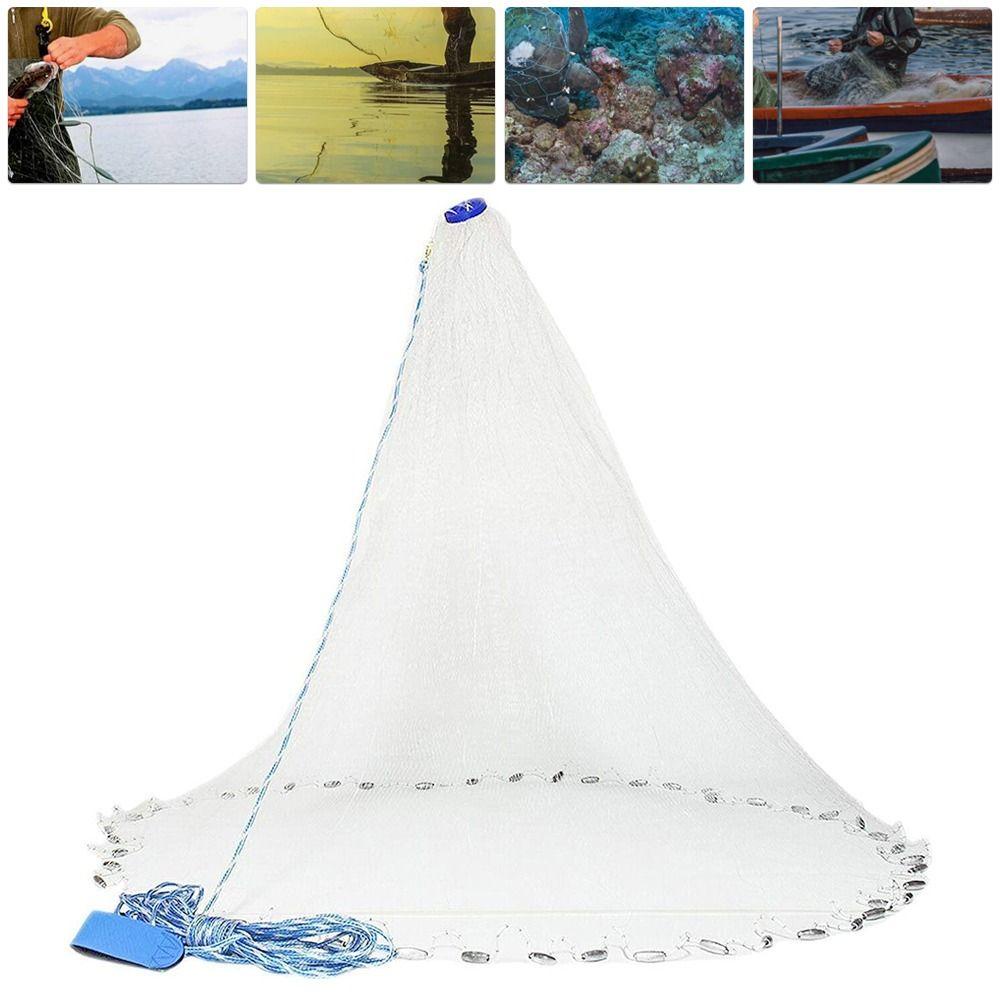 WATTLE Lưới Đánh Bắt Cá 6 / 8 / 10 / 12 / 16FT Chất Lượng Cao Tiện Lợi Dễ Sử Dụng