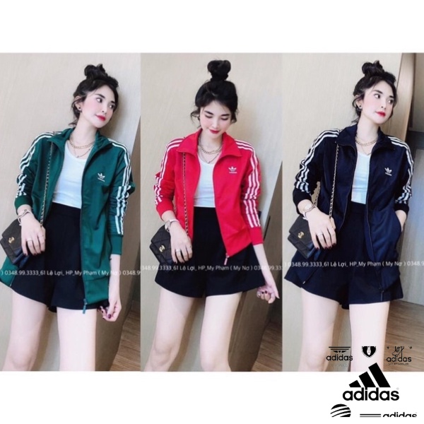 Áo khoác thể thao ADIDAS 3 sọc nam nữ đơn giản thoải mái thời trang xuân thu cho cặp đôi