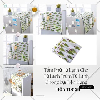 Tấm phủ tủ lạnh che tủ lạnh trùm tủ lạnh chống bụi tiện dụng