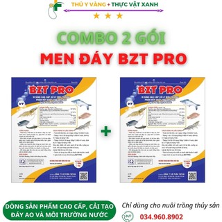 Combo 2 gói men vi sinh cao cấp bzt pro làm sạch nước gói 500gr