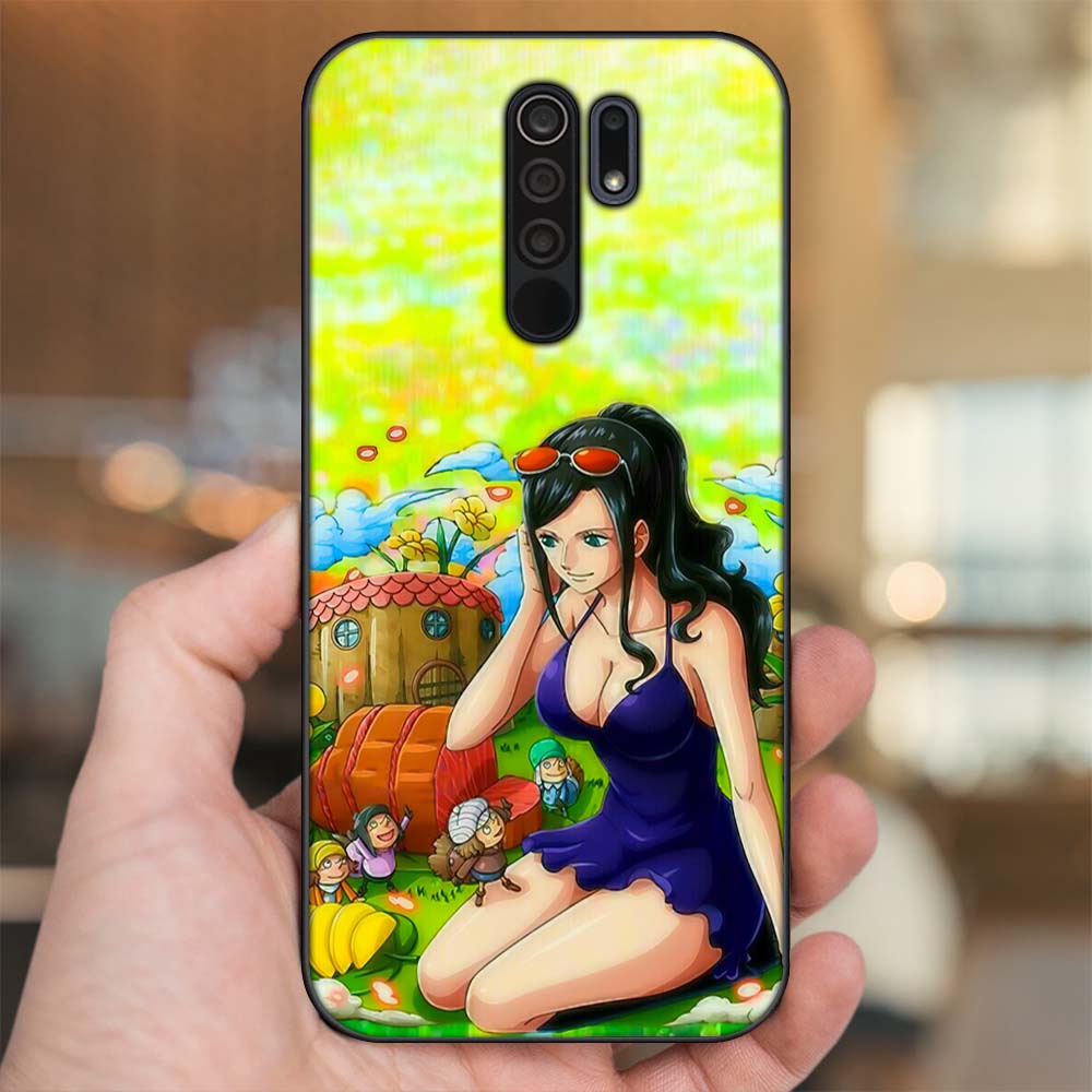 Ốp lưng Xiaomi Redmi 9 viền đen in hình Nico Robin One Piece Đảo Hải Tặc