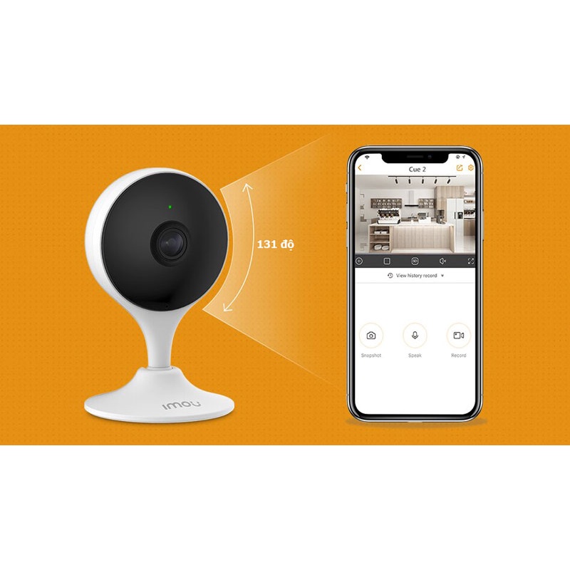 Camera imou Trong Nhà C22EP Ip Wifi Full HD 1080P, Đàm thoại 2 chiều, Còi báo động và Cảnh báo chuyển động - Komex