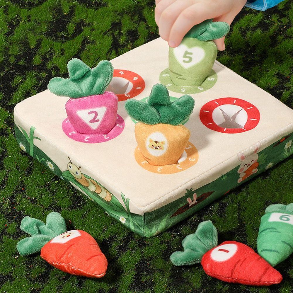 LAYOR1 Đồ Chơi Nhồi Bông Hình Củ Cà Rốt Giáo Dục Nhận Thức Sớm Cho Trẻ Em