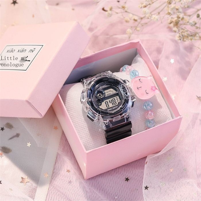 Đồng Hồ Đeo Tay Phong Cách Nhật Bản Đa Năng Cho Bé Gái 6-12 Tuổi