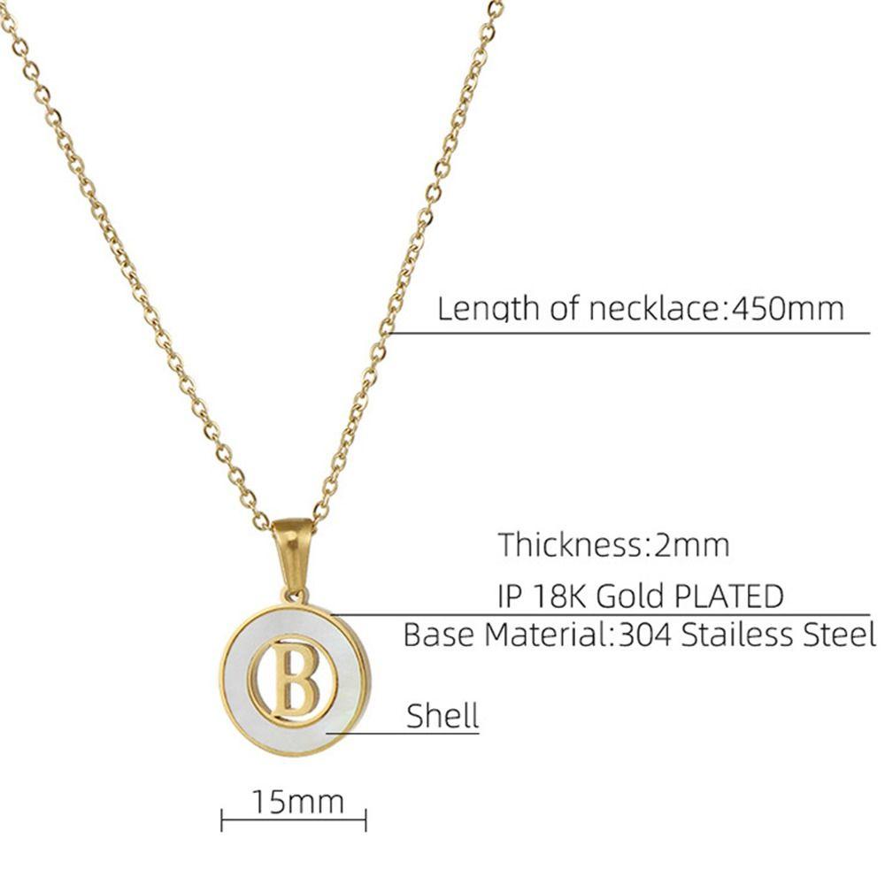 Vòng cổ Mặt 26 Chữ Cái Bằng Thép Không Gỉ Thời Trang Dành Cho Nữ