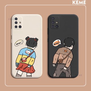 Ốp lưng Samsung A51 hình boy và girl cute