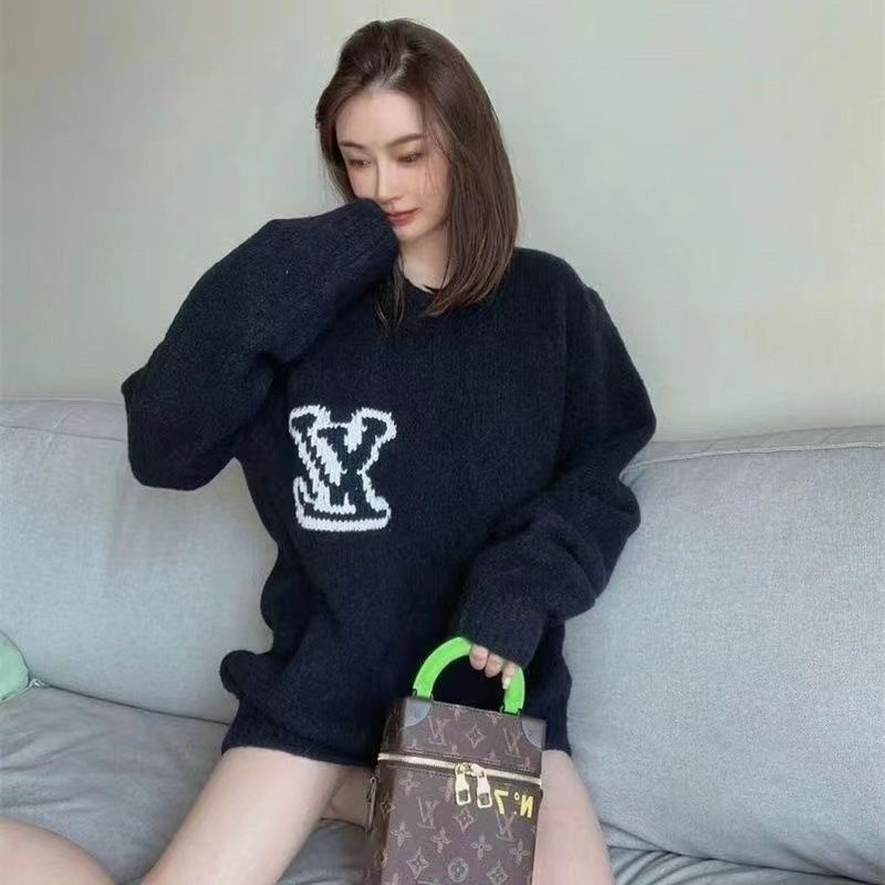 Hàng Có Sẵn!Lv!Áo Khoác Cardigan Dệt Kim Thiết Kế Mới Thời Trang Dành Cho Cặp Đôi