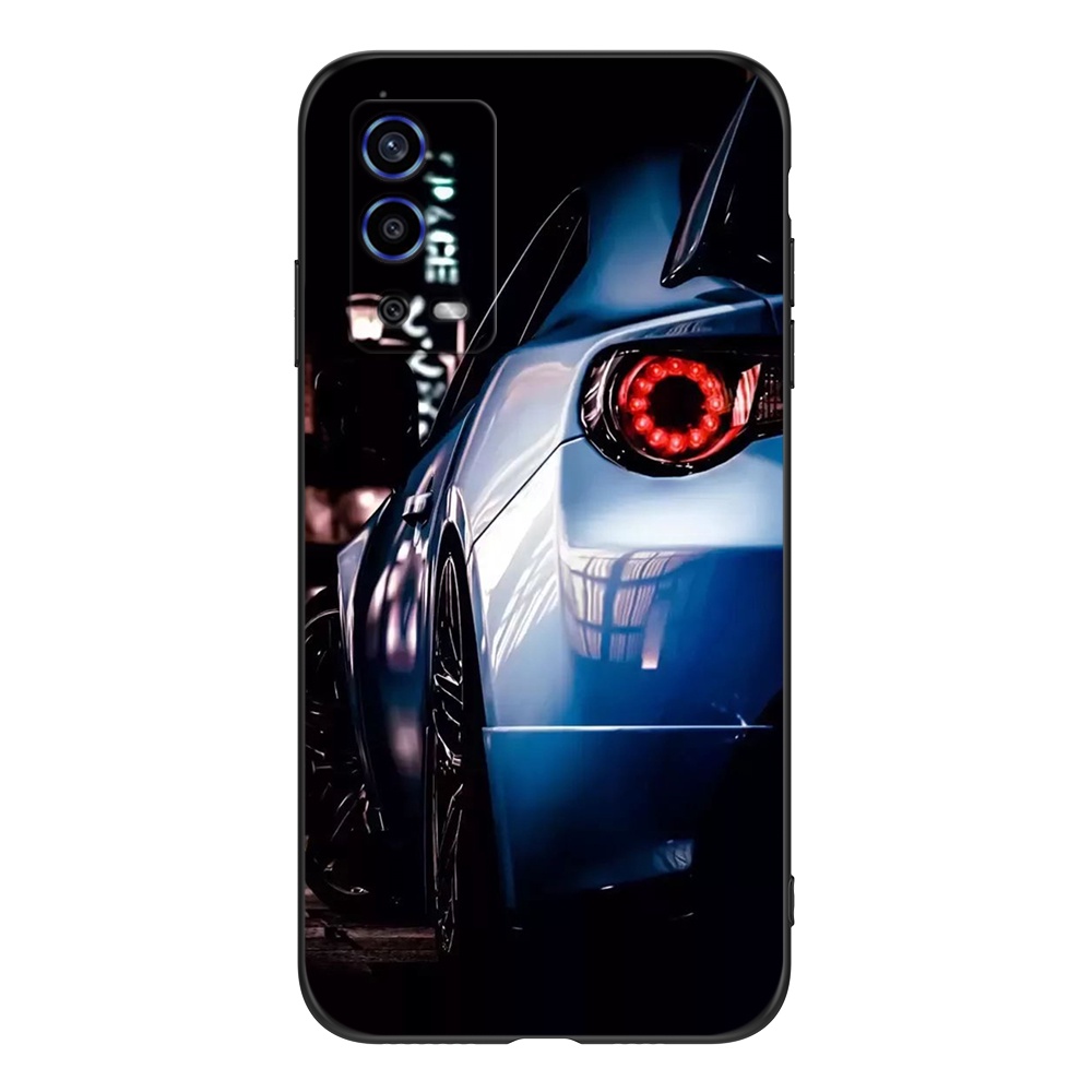 Ốp Điện Thoại Tpu Dẻo Màu Đen In Hình Xe Hơi Vui Nhộn Cho OPPO A55 4G
