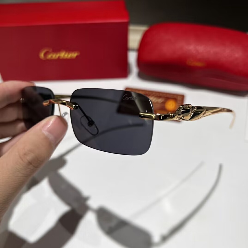 CARTIER Kính Râm Thời Trang Thiết Kế Sang Trọng Cổ Điển Màu Gradient Dành Cho Nam Và Nữ
