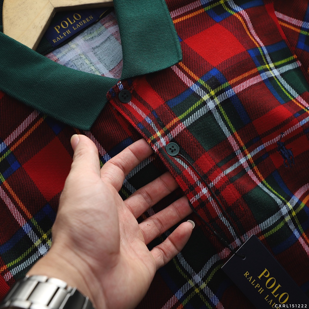 [ XUẤT XỊN ] Áo thun polo nam kẻ sọc, chất liệu cotton pique cao cấp 151222