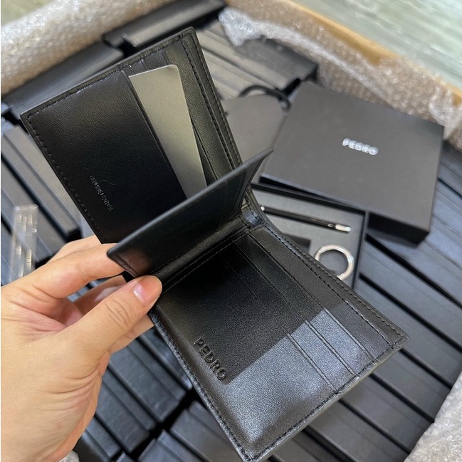 Ví và móc khóa nam pedr0 fullbox túi giấy hãng nhiều mẫu