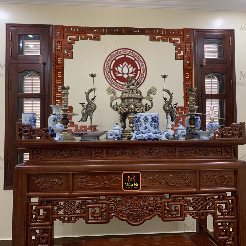 Đẹp - MÂU NI - Viền dán trang trí bàn thờ gỗ mdf phủ melamin - mẫu đẹp