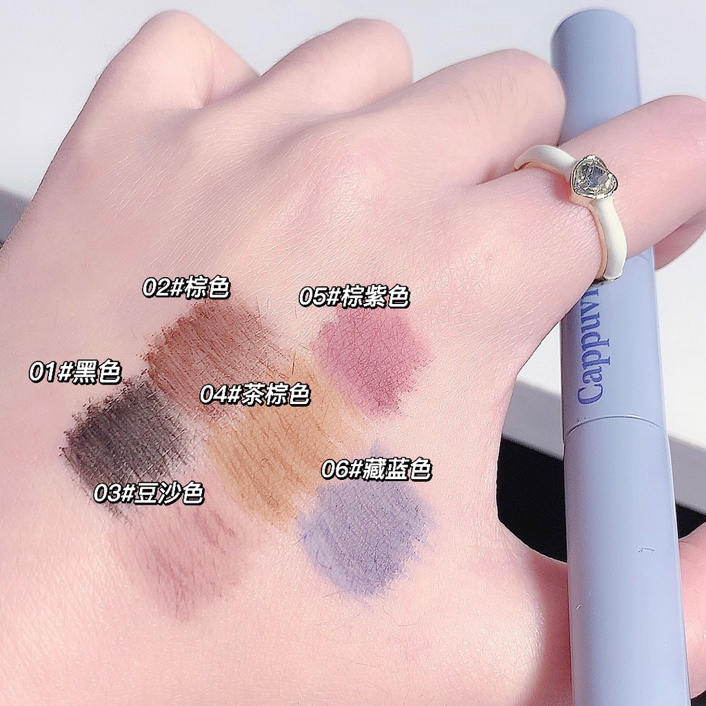 Mascara CAPPUVINI 3D Hai Đầu Kháng Nước Chuốt Mi Cong Vút Và Dày Hơn giúp chuốt lông mi dài cong và đều kích thước đầu cọ